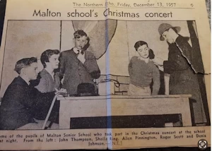 Malton Senior School play 1957
