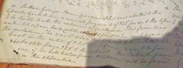 Draft case as to removal of school to New Malton