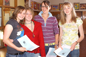 Malton GCSE results day 2007