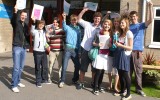 Malton School A level results day 2008